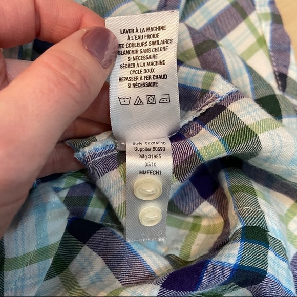 Aeropostale plaid  button up shirt in size large‎ - Picture 6 of 6